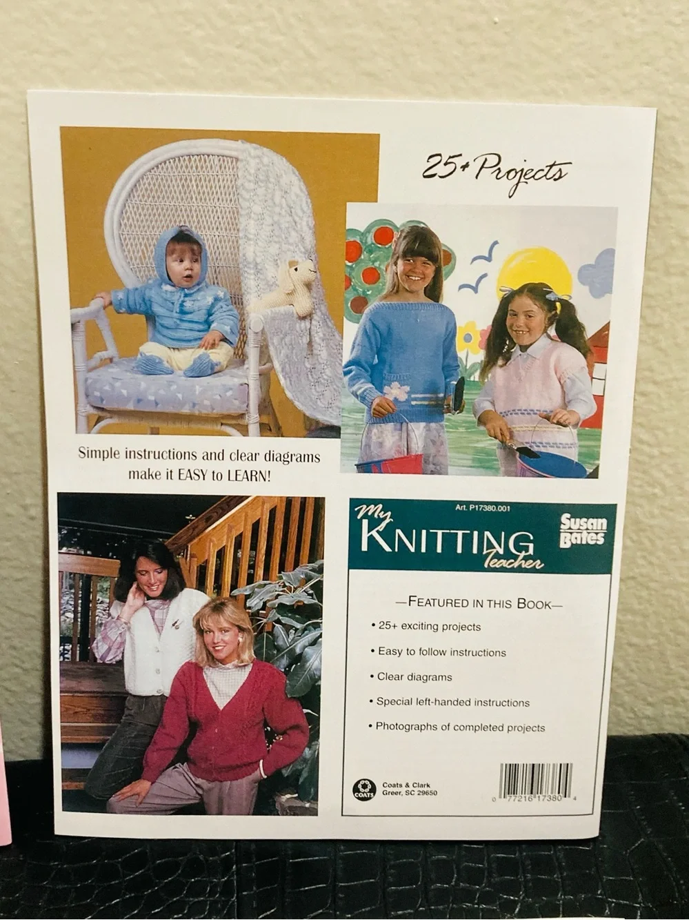 2 Knit Pattern Books: I Can Knit! & My Knitting Teacher Book Set
